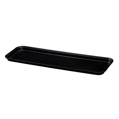 Cambro 8302MT110 8-7/16" x 30" x 2" Black Rectangular Fiberglass Display Market Pan