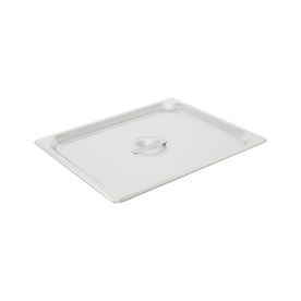 CAC China SPCO-H Stainless Steel Half Size Solid Flat Steam Pan Cover (48 Each Per Case)