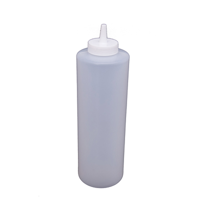 CAC China SQBT-24C 32 Oz. Clear Plastic Squeeze Bottle (6 Pack Per Case)
