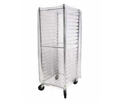 John Boos ABPR-1820-PC 28.5" W x 62.5" H x 24" D Clear Plastic Bun Pan Rack Cover