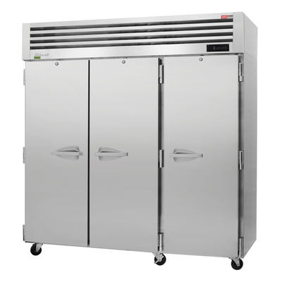 Turbo Air PRO-77F-N(-AL) 74.94 Cu. Ft. Stainless Steel Three-Section Reach-In PRO Series Freezer - 115 Volts