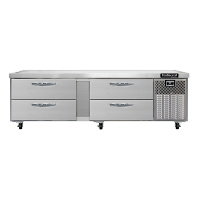 Continental Refrigerator D84GN 84"W Four Drawer Refrigerator Griddle Stand