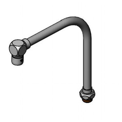 T&S Brass B-2403 Spout deck mount swivel 9-1/2" H