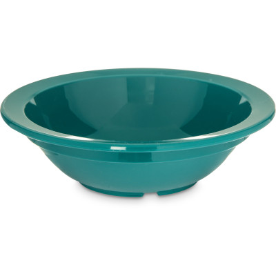Carlisle PCD30515 3 1/2" Dia. 5 Oz. PolyCarbonate Teal Rimmed Fruit Bowl