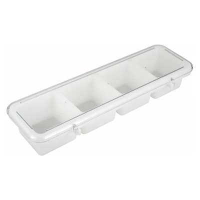 Winco BC-4P Bar Caddy 4-Compartment 18"