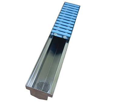 IMC Teddy TRE-36-PFG-ADA TRE 4" x 36" Stainless Steel Trench Drain System with ADA Grating
