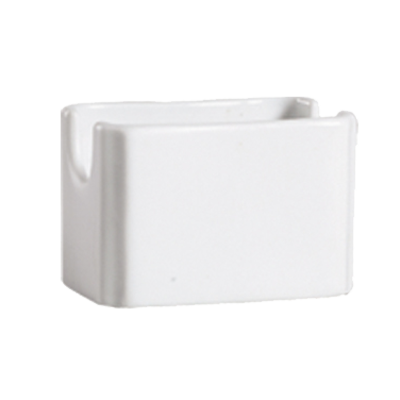 CAC China 101-HSP Bone White Porcelain Rectangular Lincoln Sugar Packet Holder (3 Dozen Per Case)