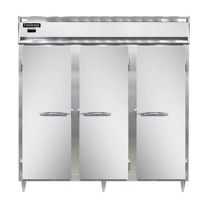 Continental Refrigeration DL3W-SA-PT Designer Line Heated Cabinet Pass-Thru 78&quot;