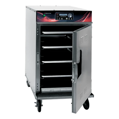 Cres Cor 1000CH1EE Cook-N-Hold 22.63" W x 42" H All Stainless Steel 1-Compartment Half Height Solid State Controls Mobile Oven Cabinet - 208-240 Volts