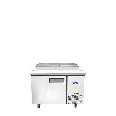 Atosa MPF8201GR 44" W 1-Section 1 Door Refrigerated Pizza Prep Table - 115 Volts