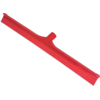 Carlisle 3656805 24" Long Rubber Blade Plastic Frame Red Sparta Floor Squeegee Head
