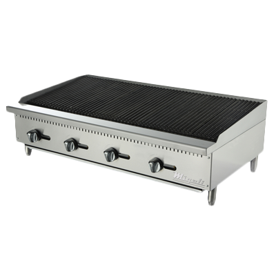 Migali C-RB48 48" Natural Gas Countertop Charbroiler - 140,000 BTU
