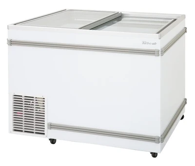 Turbo Air TFS-11F-N 40"W Flat Lid Glass Door Top Open Island Freezer