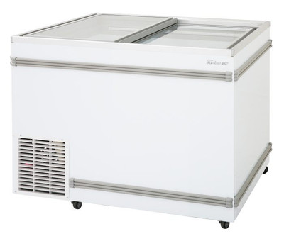 Turbo Air TFS-11F-N 40"W Flat Lid Glass Door Top Open Island Freezer