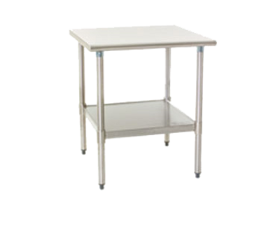 Eagle Group T3036SEB 36"W x 30"D 16/300 Series Stainless Steel Top Deluxe Series Work Table