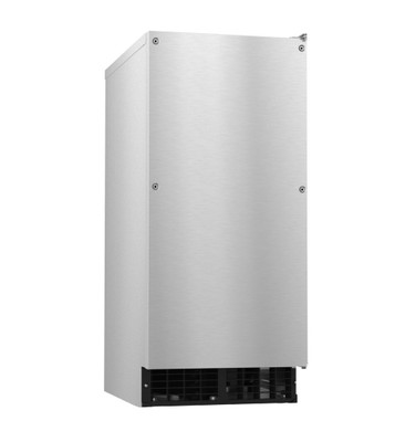 Hoshizaki C-80BAK-ADDS 14.89" W Stainless Steel Air-Cooled Undercounter Ice Maker with Custom Cabinetry and Bin - 115 Volts