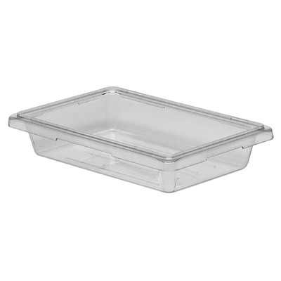 Cambro 12183CW135 1.75 Gal. 18" W x 3 1/2" D x 3 1/2" H Clear Camwearood Storage Container