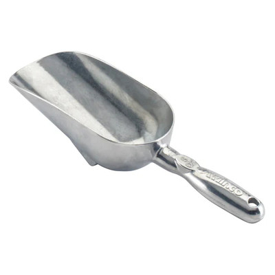 Winco AS-5 5 Oz. Round Bottom Aluminum Utility Scoop