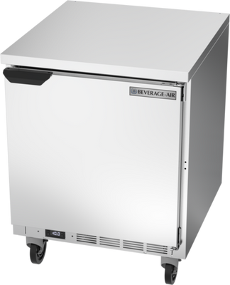 Beverage Air WTF27AHC-FLT 27"W One Door Stainless Steel Worktop Freezer