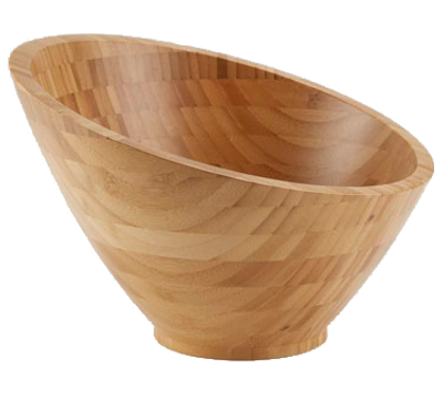 American Metalcraft BAMSL112 11.5&quot; 80 Oz. Bamboo Round Bowl