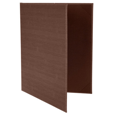 Winco LMD-814BN Brown Menu Cover