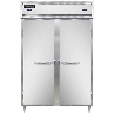 Continental Refrigerator D2RFSNSA 52" W Two-Section Solid Door Reach-In Designer Line Refrigerator/Freezer