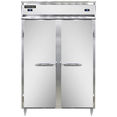 Continental Refrigerator D2RFSNSA 52" W Two-Section Solid Door Reach-In Designer Line Refrigerator/Freezer