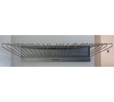 Matfer Bourgeat 845025 57.75" W x 14" H Stainless Steel Drying Rack Wall Mount