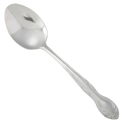 Winco 0004-10 8-3/8" 18/0 Stainless Steel Table Spoon (Contains 1 Dozen)
