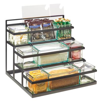 Cal-Mil 3603-13 Condiment Stair Step Display 16"W x 14-1/4"D x 13-1/2"H