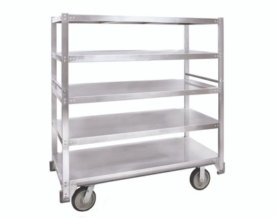 Cres Cor 271-61-592 6 Shelves Aluminum Queen Mary Cart