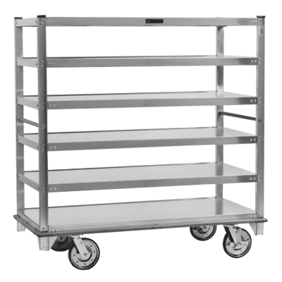 Cres Cor 27161592 62.25" W Aluminum 6 Shelves All Riveted Framework Queen Mary Cart