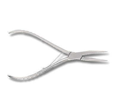 Matfer Bourgeat 121136 6.75&quot;L Flat Edge Stainless Steel Fish Bone Tongs