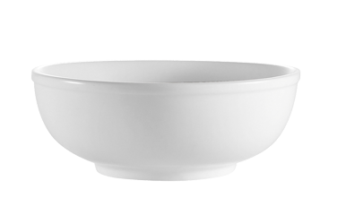 CAC China MB-9 9.5" Dia. 60 Oz. Super White Porcelain Round Clinton Salad or Pasta Bowl (1 Dozen)