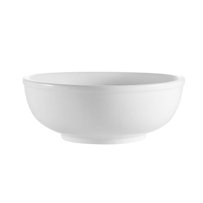 CAC China MB-9 9.5" Dia. 60 Oz. Super White Porcelain Round Clinton Salad or Pasta Bowl (1 Dozen)