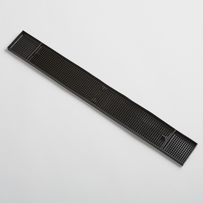 American Metalcraft BLM24 3.25" x 27" Black Rubber Construction Bar Mat