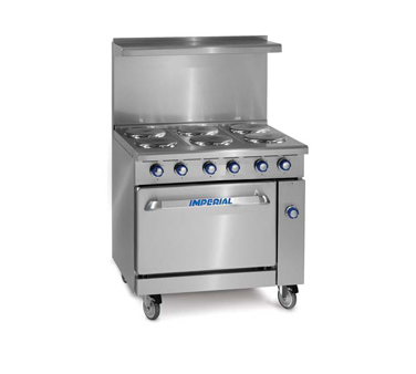 Imperial IR-G36T-E 36" Electric Pro Series Restaurant Range - 208 Volts