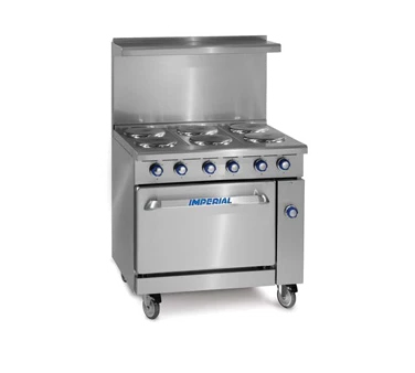 Imperial IR-G36T-E 36" Electric Pro Series Restaurant Range - 208 Volts