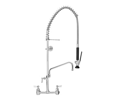 Fisher 34400 14" Swing Spout 8" Adjustable Centers Wall Mount Pre-Rinse Unit