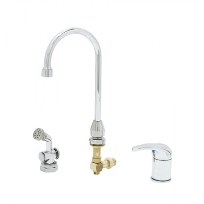 T&amp;S Brass B-2749 Side Mount Mixing Faucet dummy swivel GN