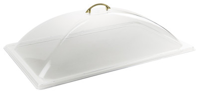 Winco C-DP1 21.5&quot; W x 13.75&quot; D x 5&quot; H Polycarbonate Full Size Dome Cover