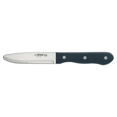 Winco K-81P 9-3/4" Jumbo Steak Knife with Solid POM Handle (6 Each Per Pack)
