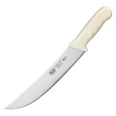 Winco KWP-90 9.5" White Cimeter Knife with Polypropylene Handle
