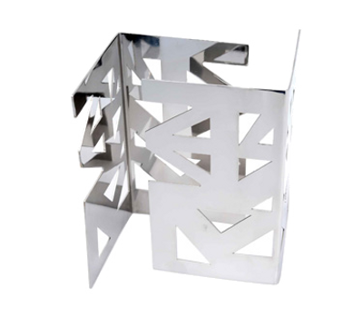 Eastern Tabletop 1722LB 10&quot;H Stainless Steel Lexus Ridge Design Riser