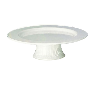 Bon Chef 9078PWHT 13" Dia. x 3.25" H Round Pearl White Aluminum Cake Tray