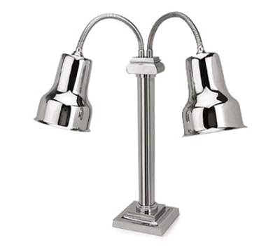 Eastern Tabletop 9632 Stainless Steel Lamp Warmer with 2 Bulbs - 120 Volts, 250 Watts