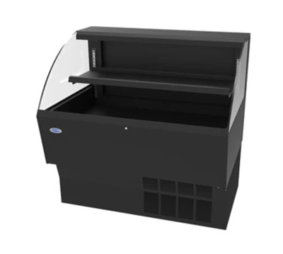 Federal Industries ELPRSS6 70.6" W Black Elements Low Profile Self-Serve Refrigerated Merchandiser - 230 Volts