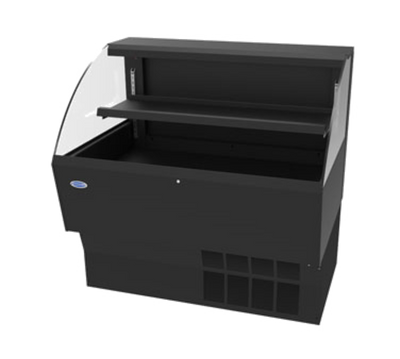Federal Industries ELPRSS6 70.6" W Black Elements Low Profile Self-Serve Refrigerated Merchandiser - 230 Volts
