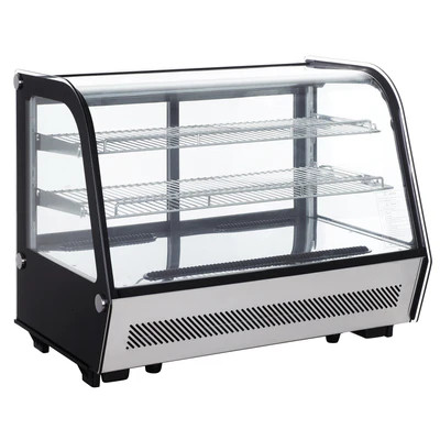 Admiral Craft BDRCTD-160 35" W Glass Door Black Diamond Refrigerated Display Case - 110 Volts