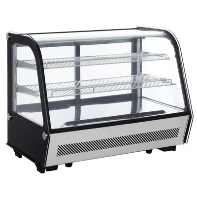 Admiral Craft BDRCTD-160 35" W Glass Door Black Diamond Refrigerated Display Case - 110 Volts